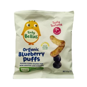 Baby Bellies Organic Blueberry Puffs 12g | 7 Bulan+