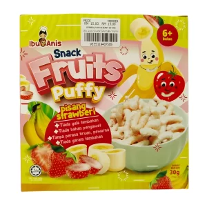 Ibu Anis Snack Fruit Puffy Pisang Strawberi | 6 Bulan+