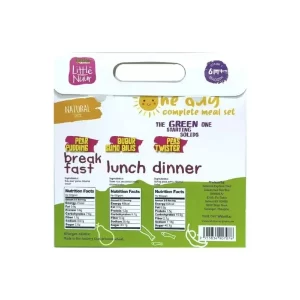Little Nuur One Day Complete Meal Set (Green) | 6 Bulan+
