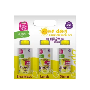 Little Nuur One Day Complete Meal Set (Yellow) | 6 Bulan+