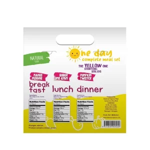Little Nuur One Day Complete Meal Set (Yellow) | 6 Bulan+