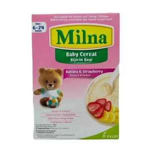 Milna Baby Cereal Banana & Strawberry | 6 Bulan+